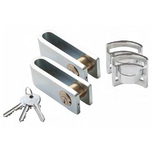 Cerrojos y Cerraduras de sobreponer - Juego Candados para Cancela CAYS C1-50 mm Níquel