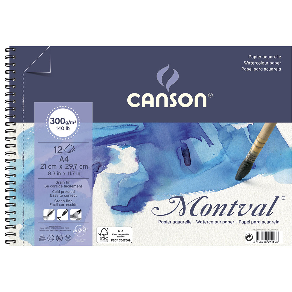 Alb Esp Micr Canson Montval Fino 300G 21x29