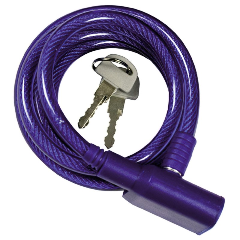 Cable Bicicleta Espiral Con llave 8 mm. x 150 cm. MAURER