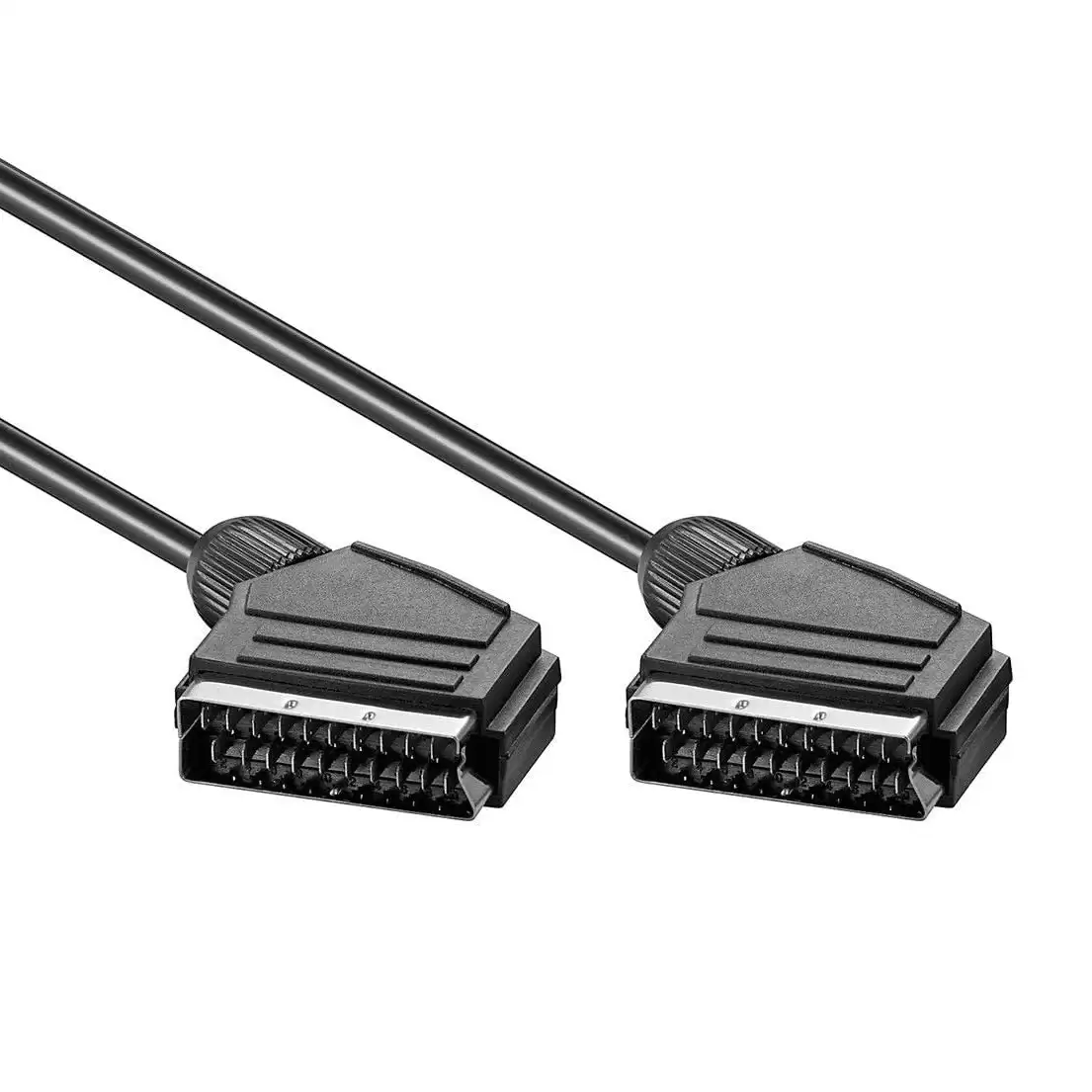 Cable Euroconector-Scart M-M 3 M Negro