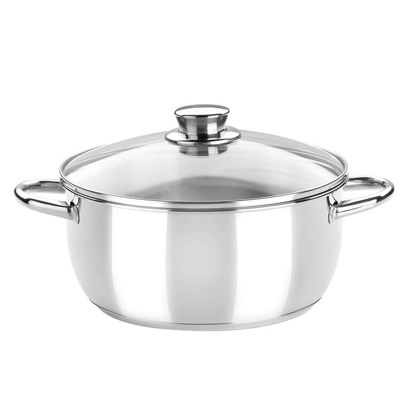 Cacerola Tapa Cristal Optima 26 Cm.