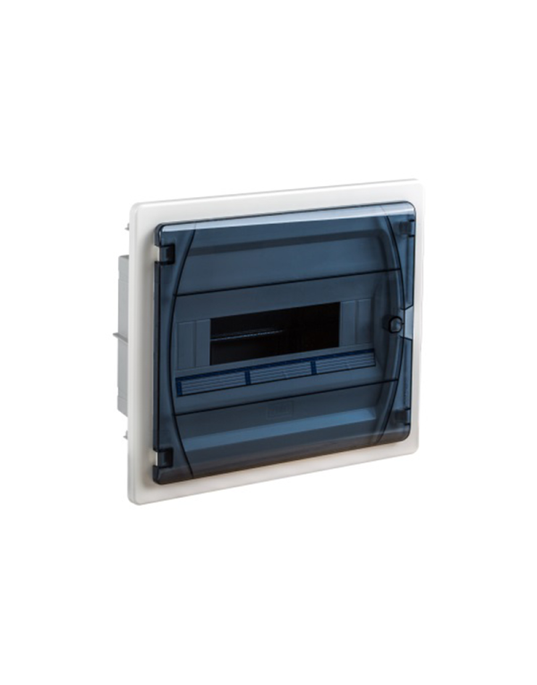 CAJA DE DISTRIBUCIÓN EMPOTRAR IP40 GOLD 12 ELEMENTOS PUERTA TRANSPARENTE IDE