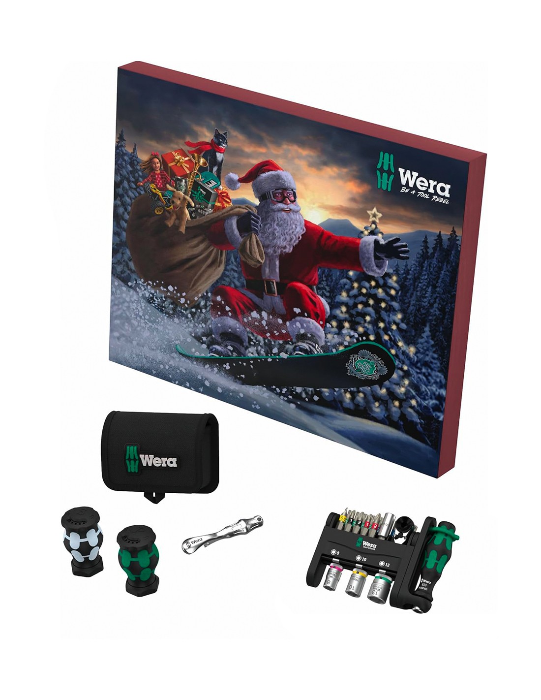 Calendario navideño 2024 WERA 05136609001 (25 piezas)