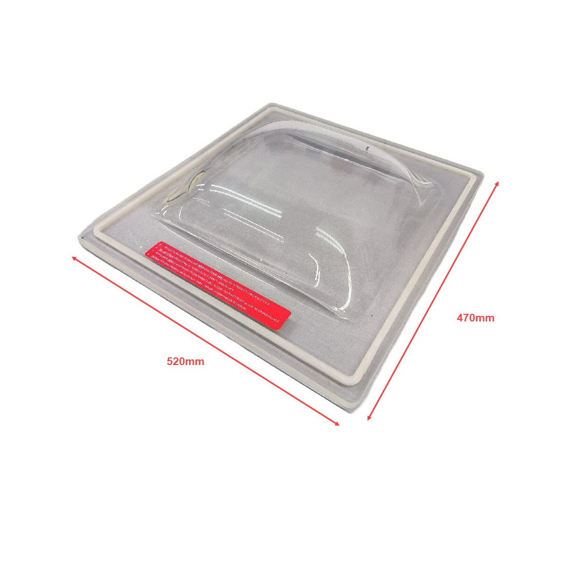 Campana Envasadora Vacío Lavezzini 520x470x15mm sin taladros con junta