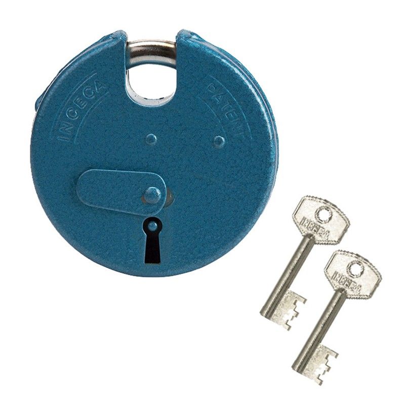 Candado Redondo Acero Pintado 6 Borjas 100D10 Inceca