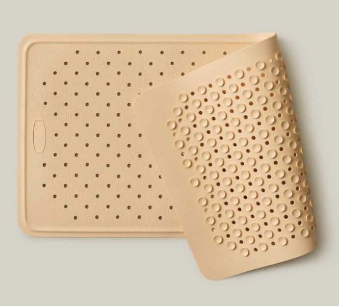 Alfombra Baño Caucho 97 x 35 cm. Beig