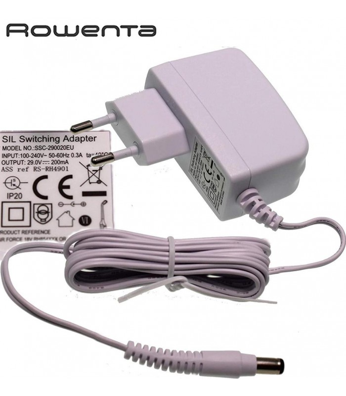 CARGADOR ORIGINAL PARA ASPIRADORA ROWENTA 29.0V. RS-RH4901