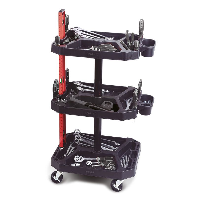 Carro 3 Bandejas 52.6x39.6x86.9cm.