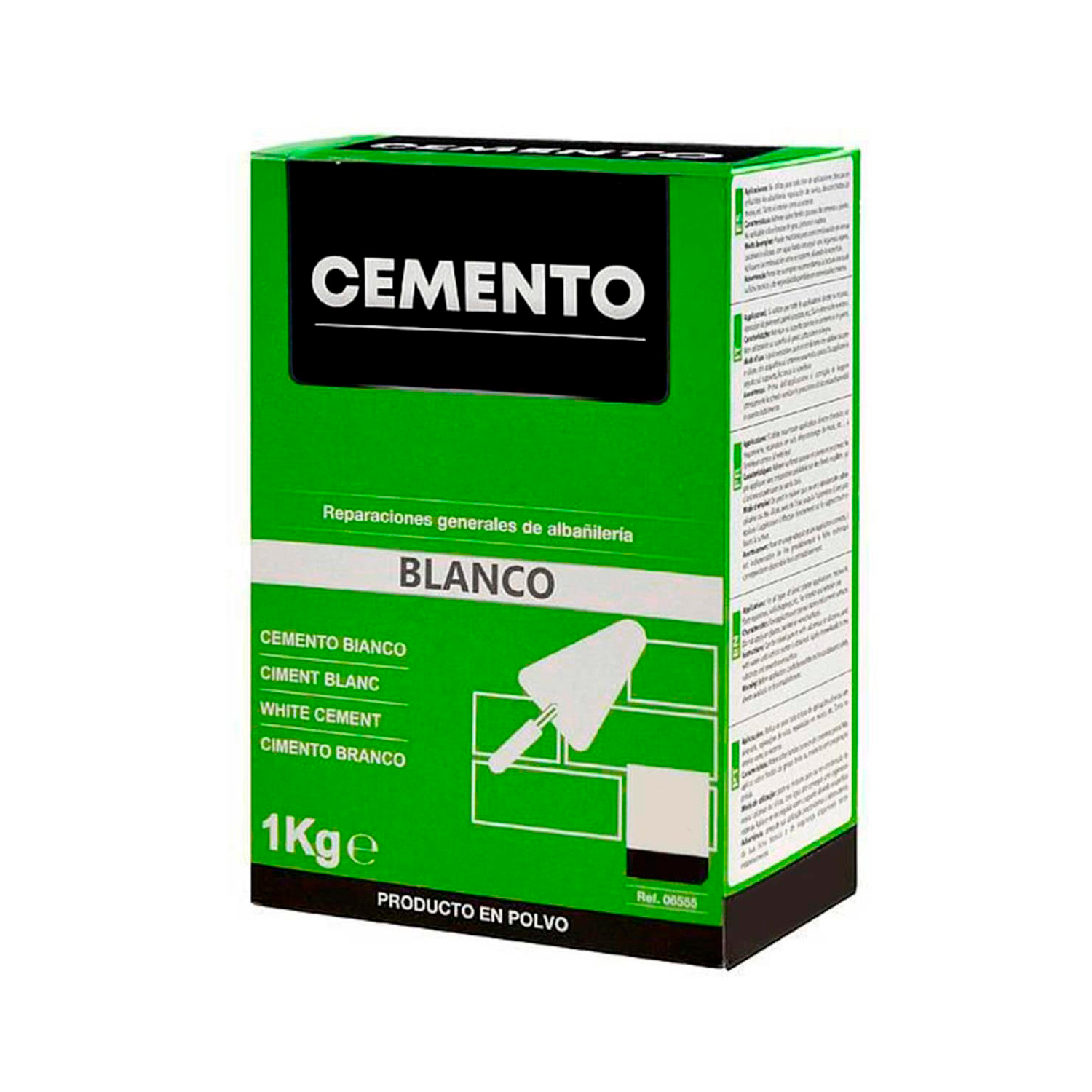 Cemento Blanco  En Polvo Para Reparaciones Generales De Albañilería 1 Kg