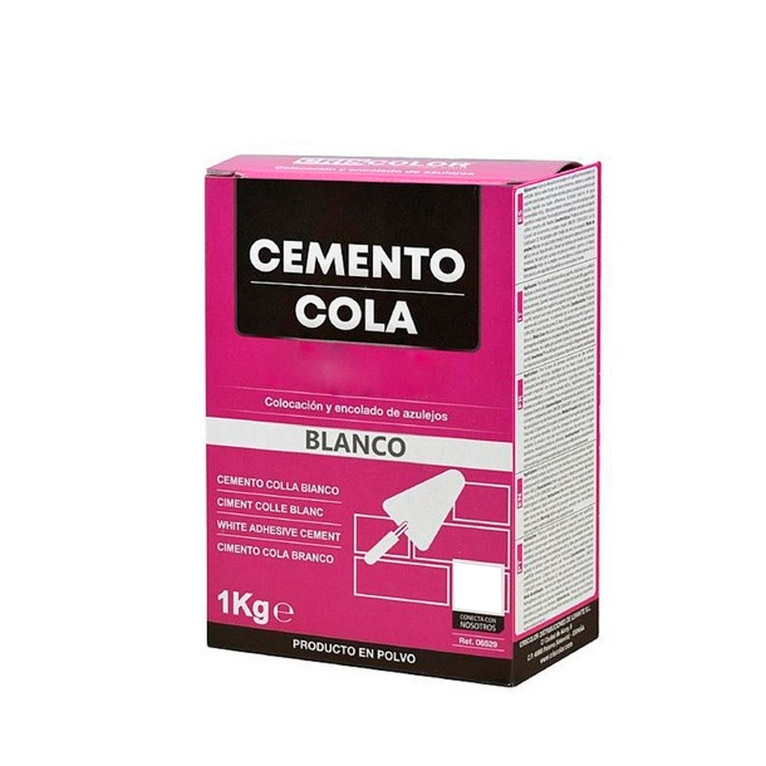 Cemento Cola Blanco En Polvo Para Colocación Y Encolado De Azulejos 1 Kg