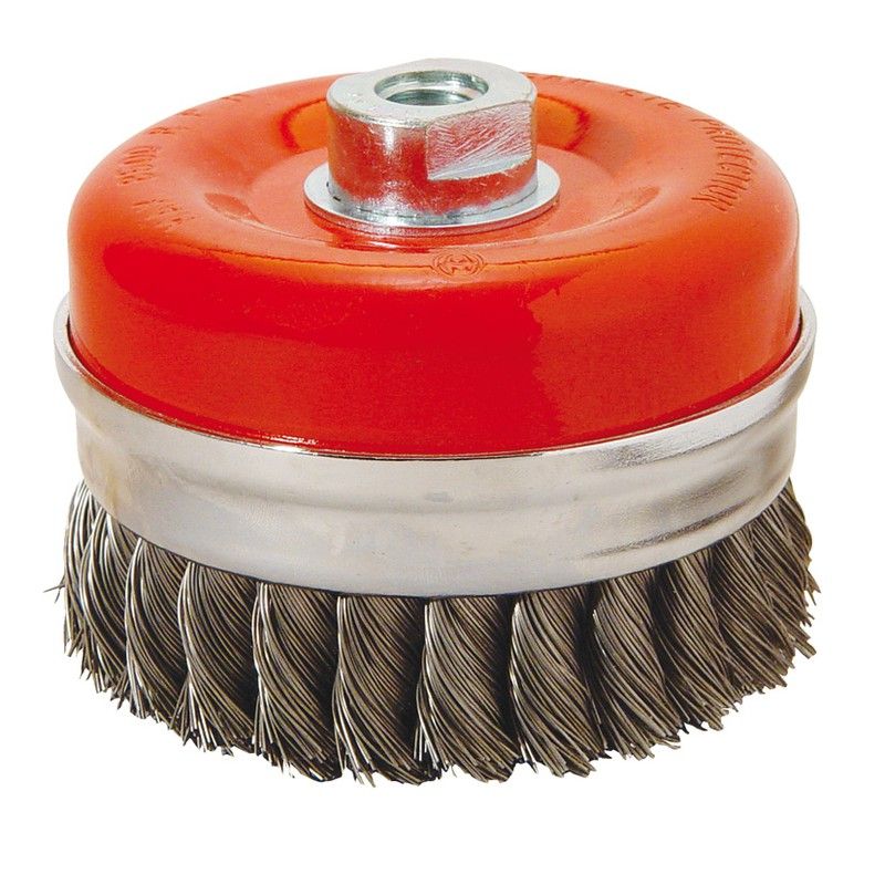 Cepillo Taza Alambre Trenzado 80Mm 6331H80 Ratio