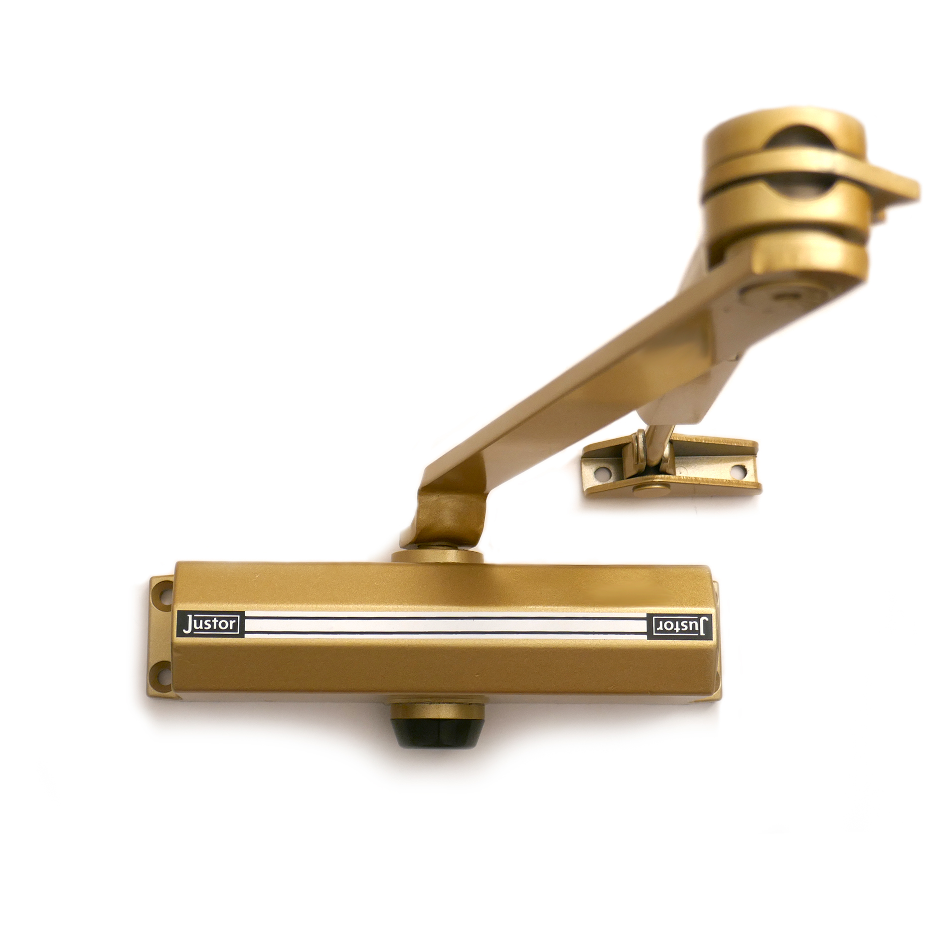 Cierrapuertas Con Retenedor Oro Fuerza 2-3