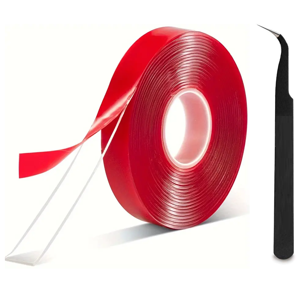 Cinta Adhesiva Doble Cara Fuerte 25 M 4 Mm Transparente