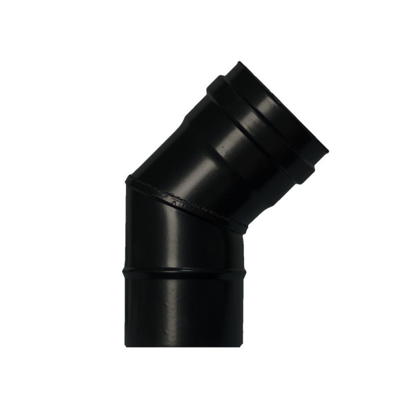 Codo Estufa Pellet Vitrificado Ø80 mm45° WOLFPACK