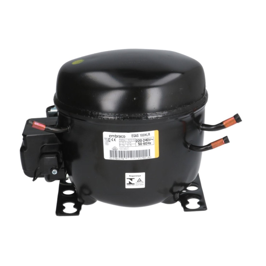 Compresor Refrigerante R134a EGAS100HLR 1/3HP 220-240V 50Hz 1PH Embraco