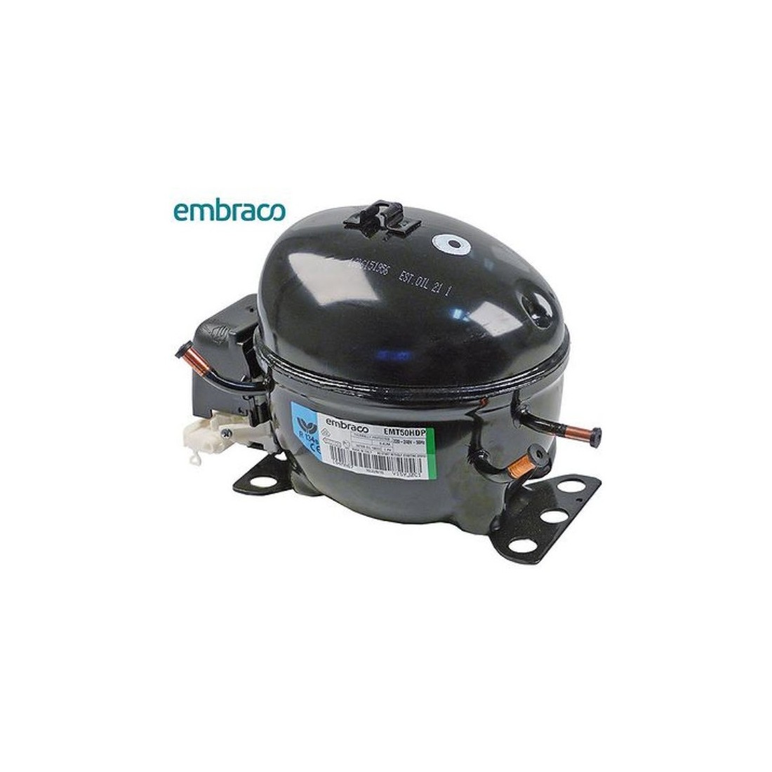 Compresor refrigerante R134a tipo EMT50HDP 605181