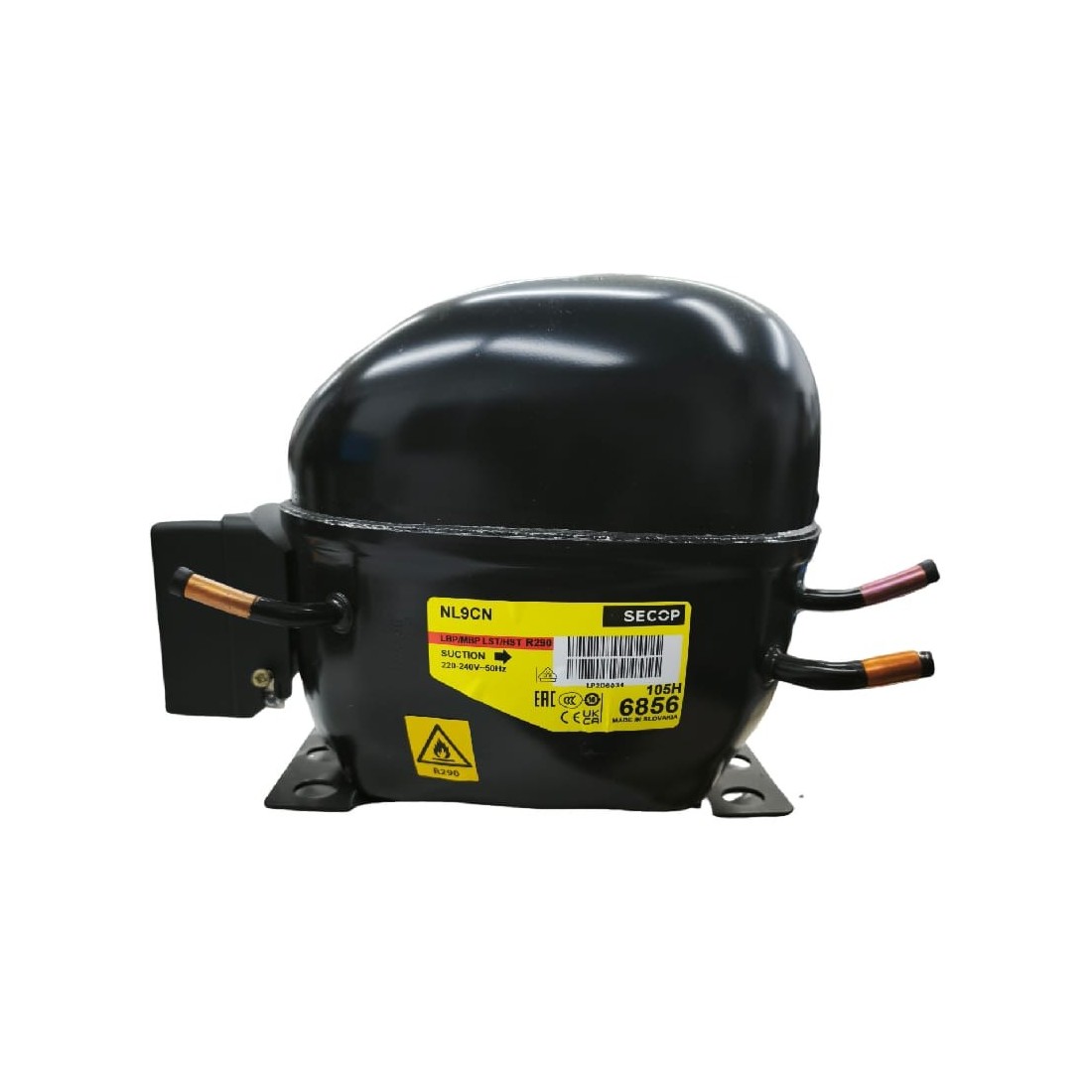 Compresor refrigerante R290 tipo NL9CL 105H6856