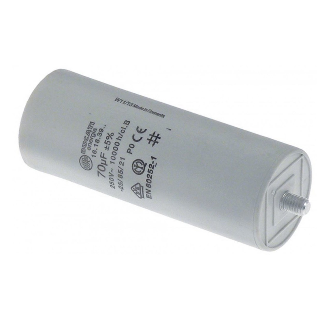 Condensador de arranque capacidad 70µF 400V CBB60 365127
