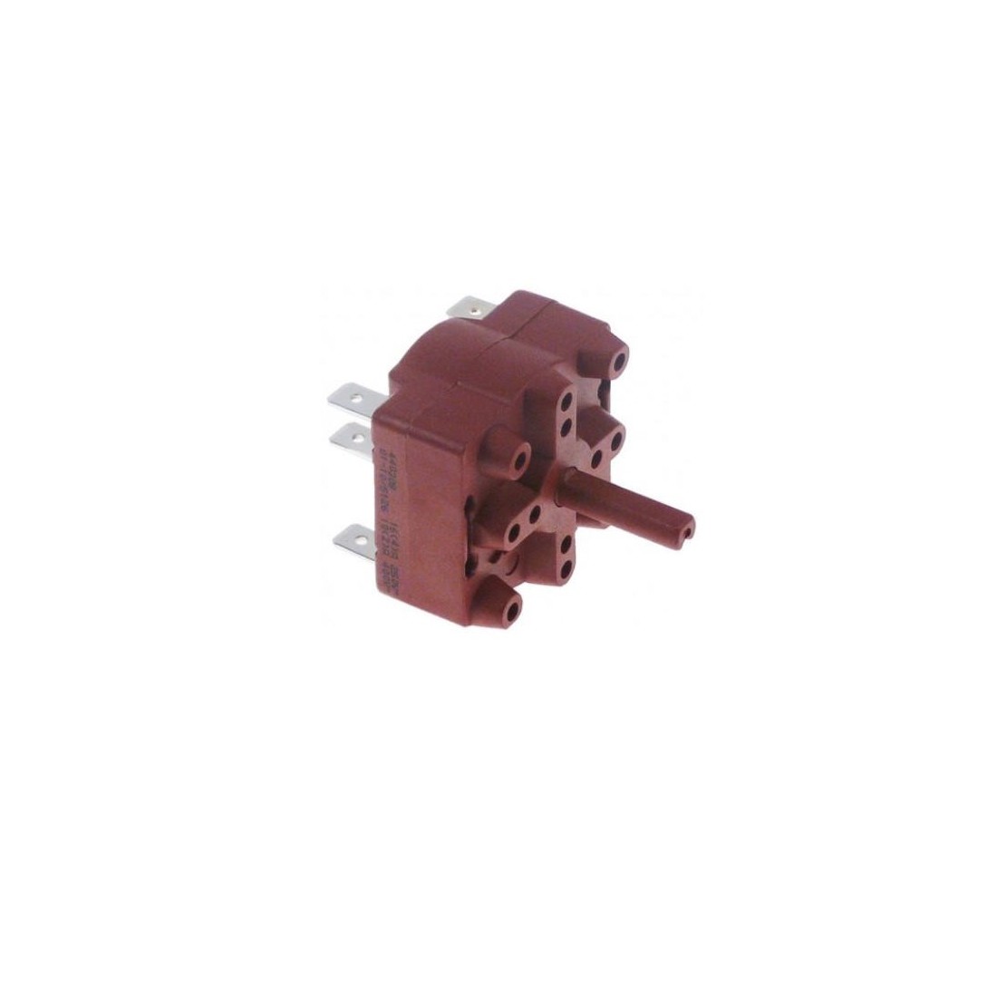 conmutador giratorio 3 0-1-2 2 400V 16A eje ø 6x4,6mm longitud eje 22mm eje ovalado Gottak 347380