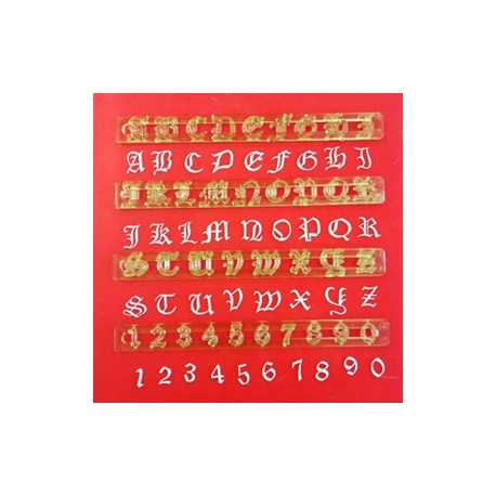 Cortador abs alfabeto letra inglesa