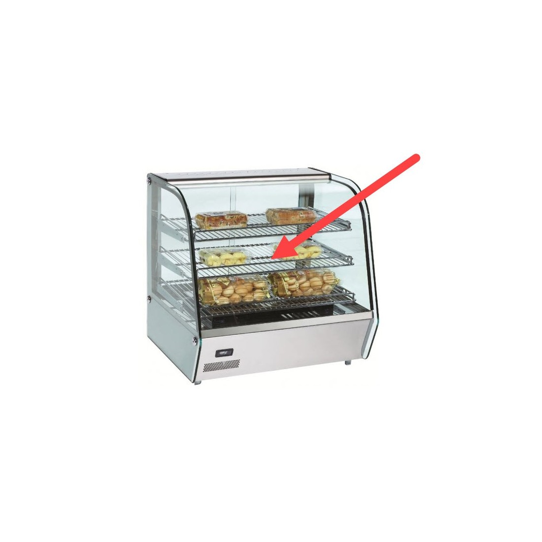 Cristal Curvo Vitrina RTR-120L 1.1.E.E02.01.47 Despiece número 24