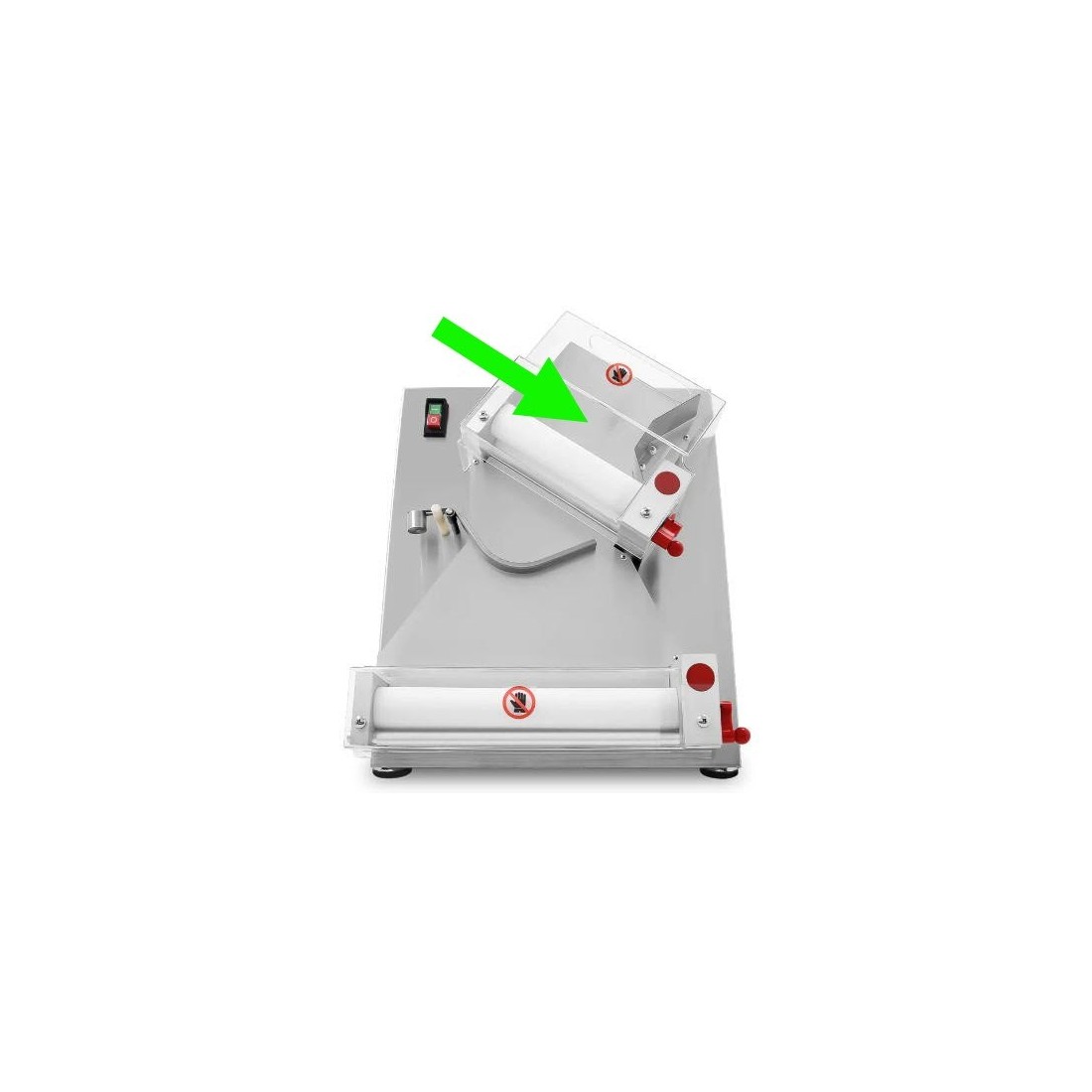 Cubierta delantera plástico Laminadora Pizza PM-30 despiece 1