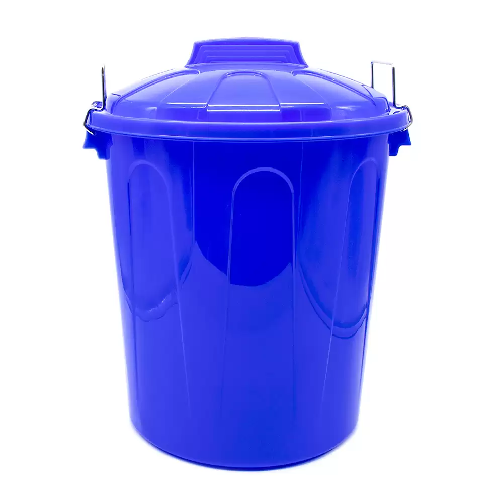 Cubo Basura Plastico Comunidad Con Tapa 21 Litros Azul
