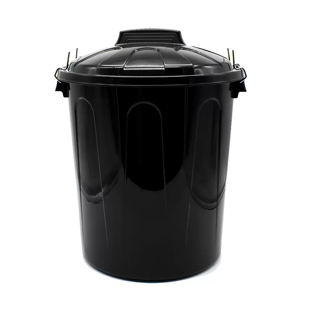 Cubo Basura Plastico Comunidad Con Tapa 21 Litros Negro