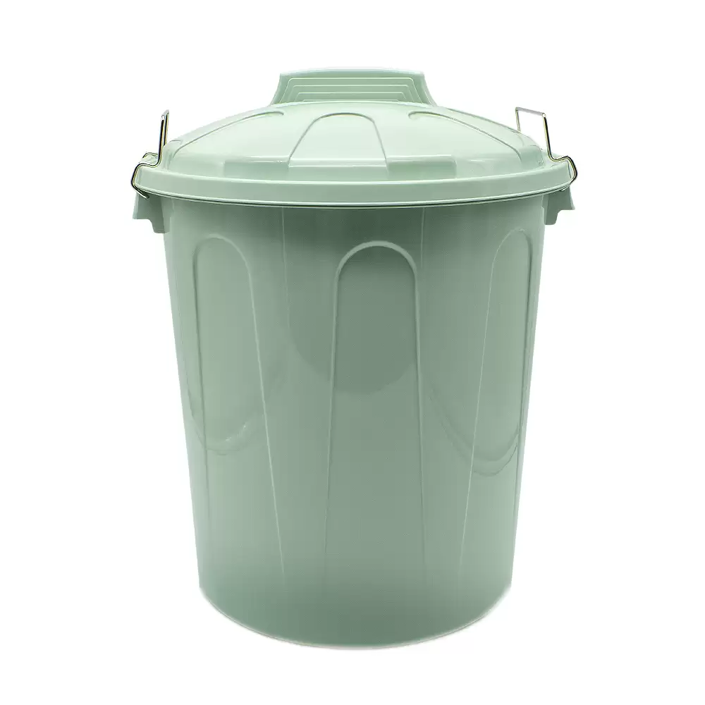 Cubo Basura Plastico Comunidad Con Tapa 21 Litros Verde Claro