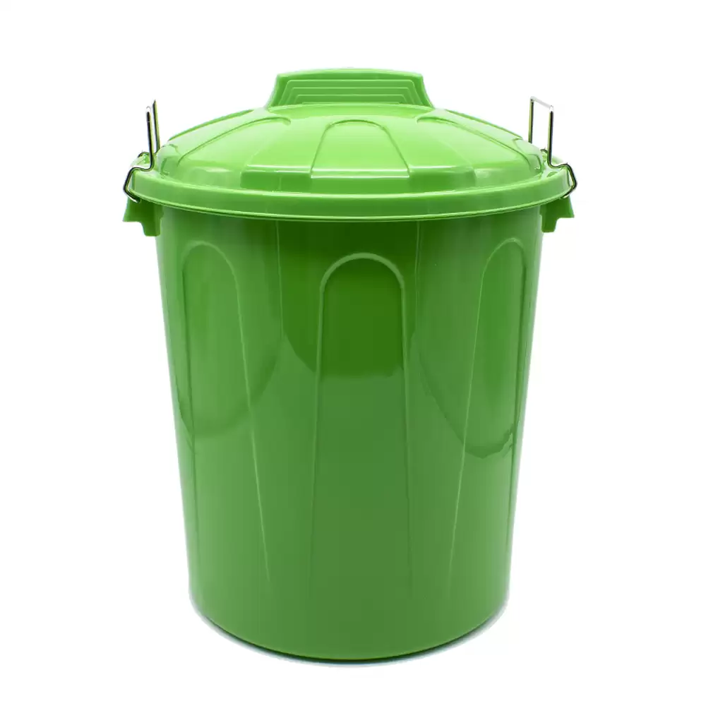Cubo Basura Plastico Comunidad Con Tapa 21 Litros Verde
