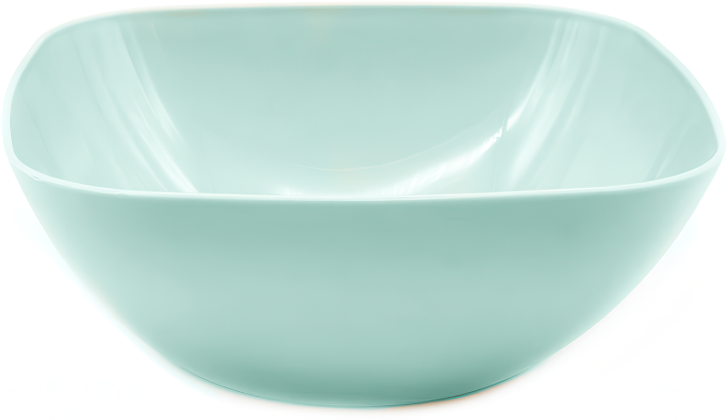 Cuenco De Plastico Cuadrado Para Comida Bol 4.8 Litros Verde