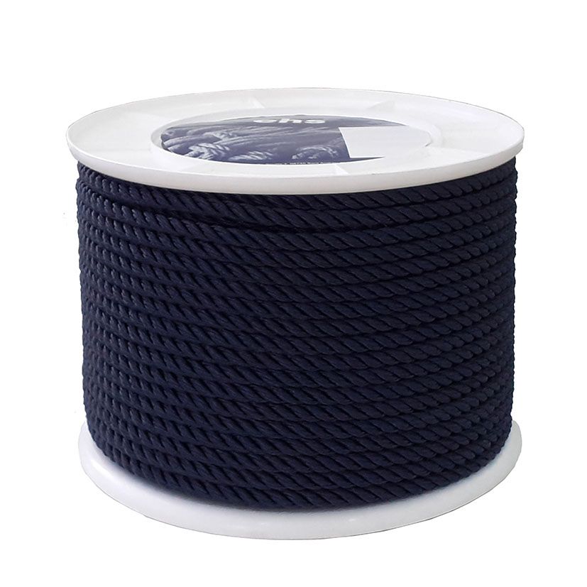 Cuerda Poliester 3c 8 Mm Azul Ehs