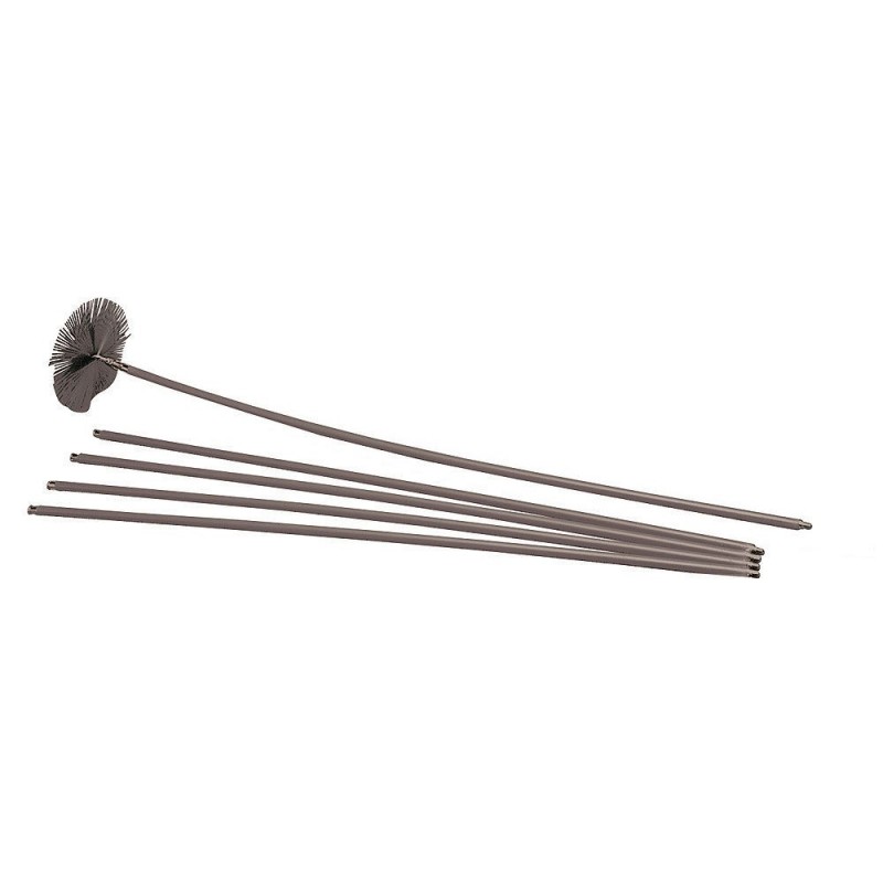 Deshollinador Cepillo Kit Chimeneas 6,7 metros x 250 mm. Diámetro. WOLFPACK