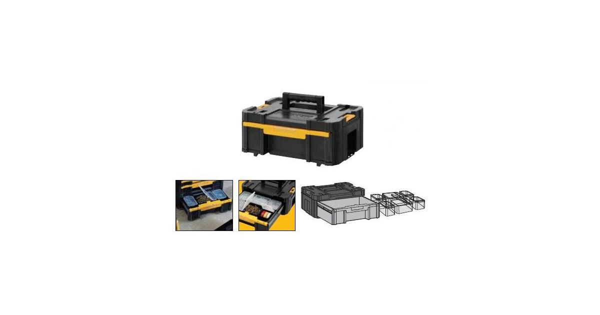 DeWALT TSTAK III - maleta con cajón grande y organizador de accesorios DWST1-70705