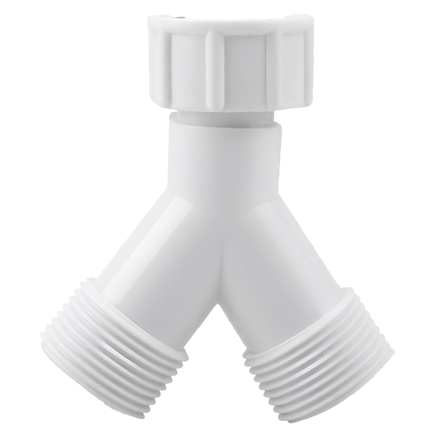 Doble Adaptador En Y Desague Para Lavavajilla O Lavadora Rosca 3/4  Blanco