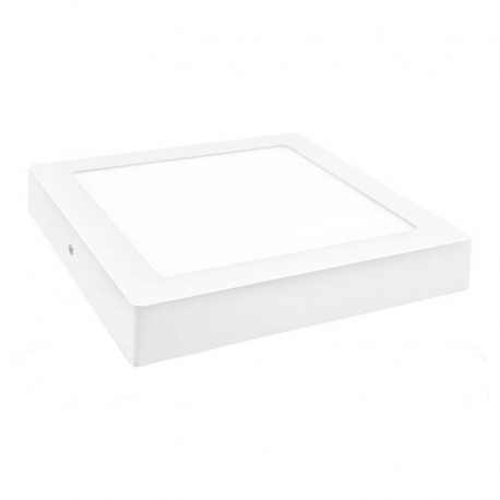 Downlight led matel18w superficie cuadrado blanco luz fria 6400k 1800lm 230 mm