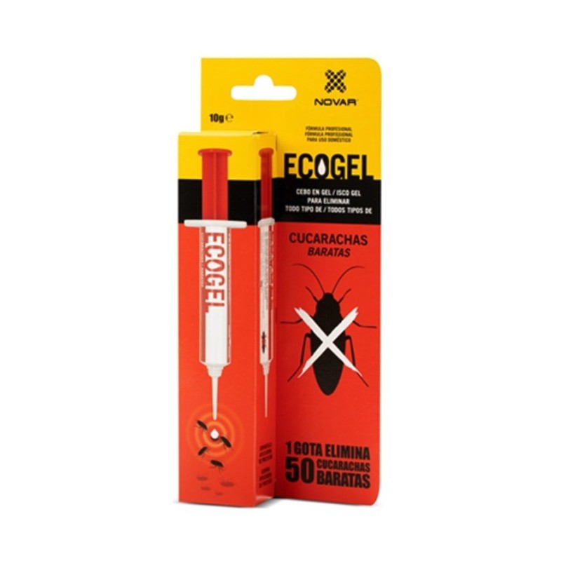 Ecogel Elimina Cucarachas Jeringa 10 Gramos Caja Carton