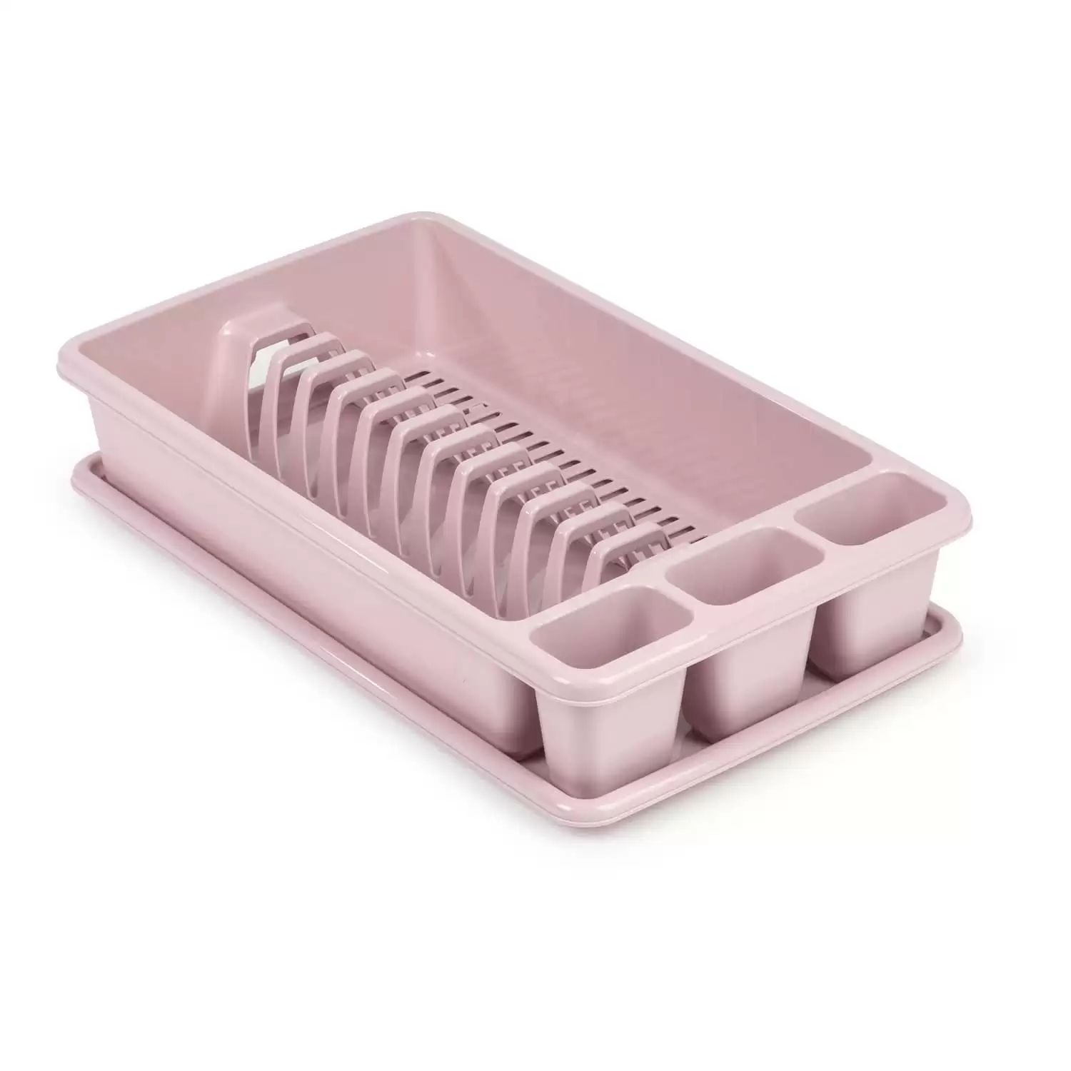 Escurreplato De Plastico Mediano Rosa Claro