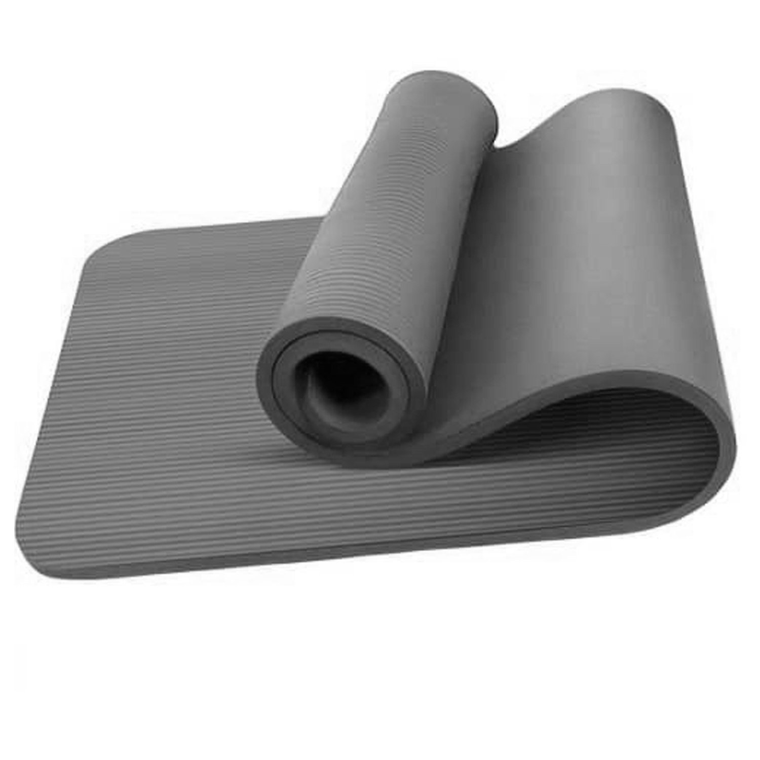 Esterilla Yoga Antideslizante Entrenamiento 61x183 Cm  Gris