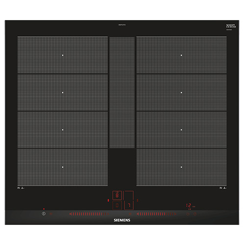 Placas de inducción - SIEMENS Encimera Flex Inducción EX675LYC1E 4 Zonas Negro
