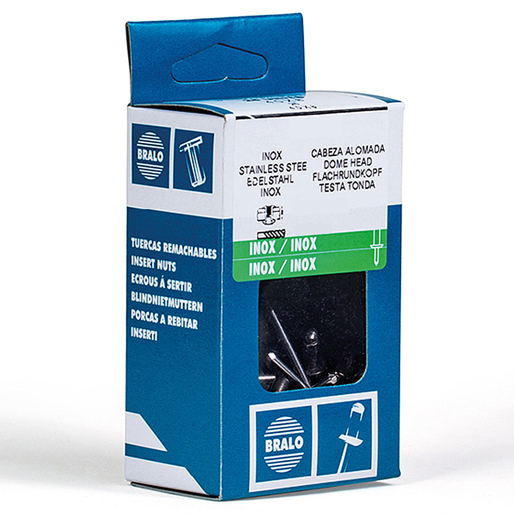 Minicaja Remaches  4x6 Inox-Inox