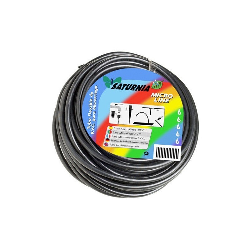 Goteo Microtubo Pvc (Rollo 15 Metros) SATURNIA