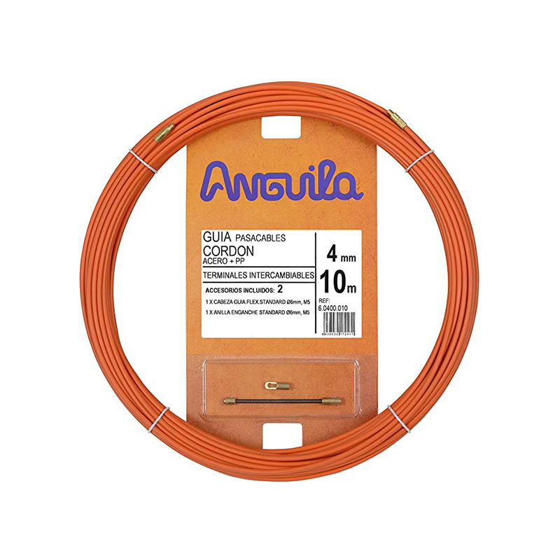 GUIA PASACABLE ACERO 4MM ANGUILA