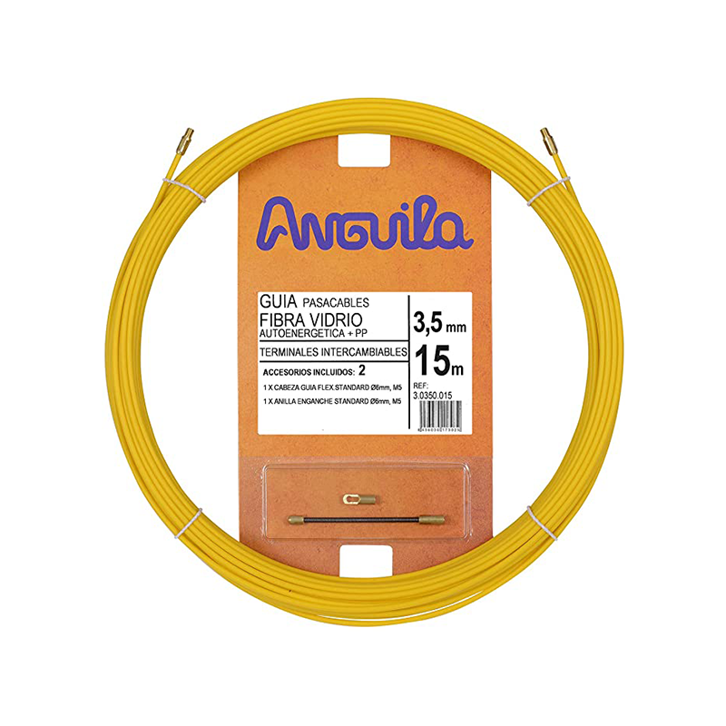 GUIA PASACABLES FIBRA DE VIDRIO + POLIPROPILENO 3,5MM ANGUILA