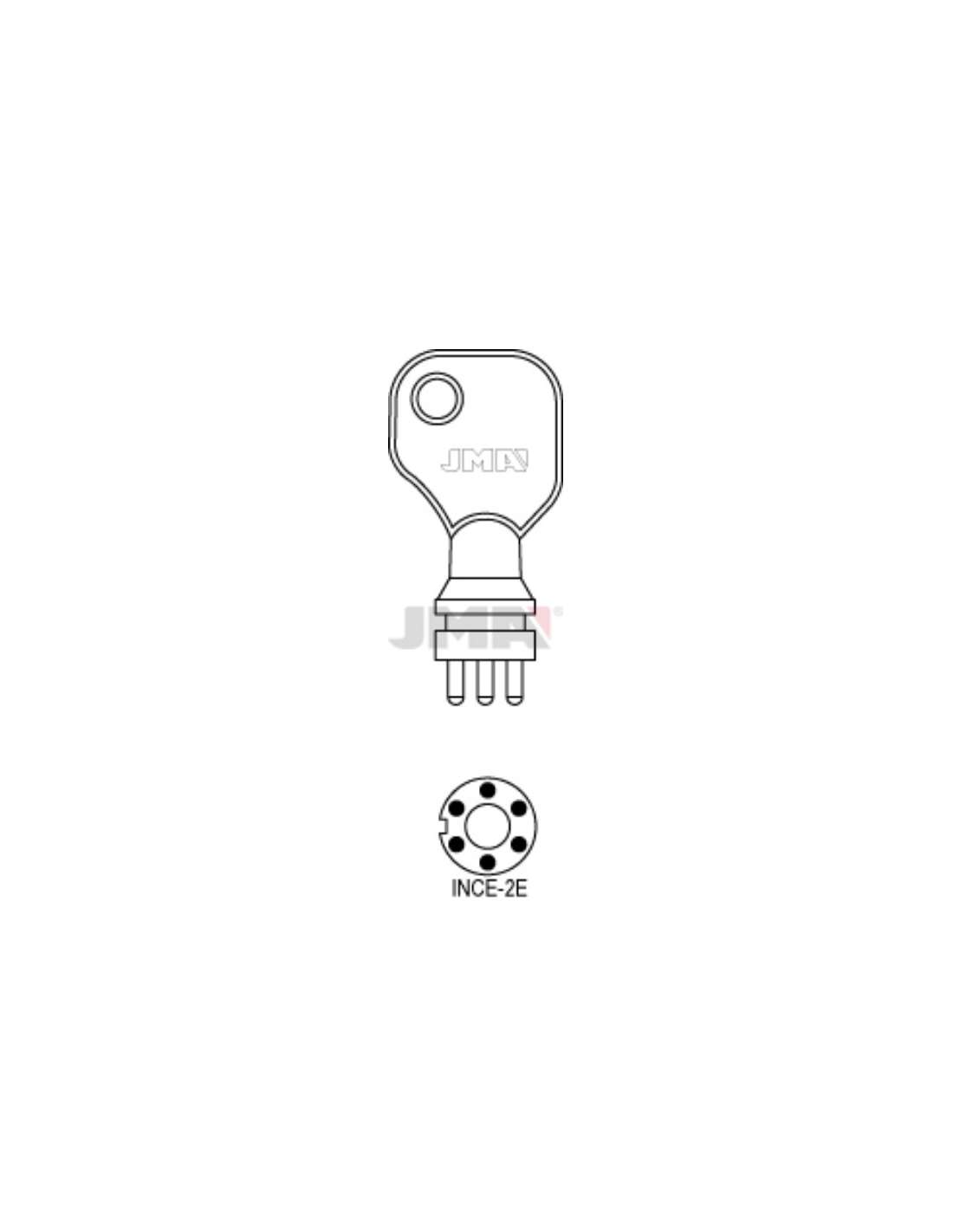 INCE 2E Llave Especial Seguridad JMA