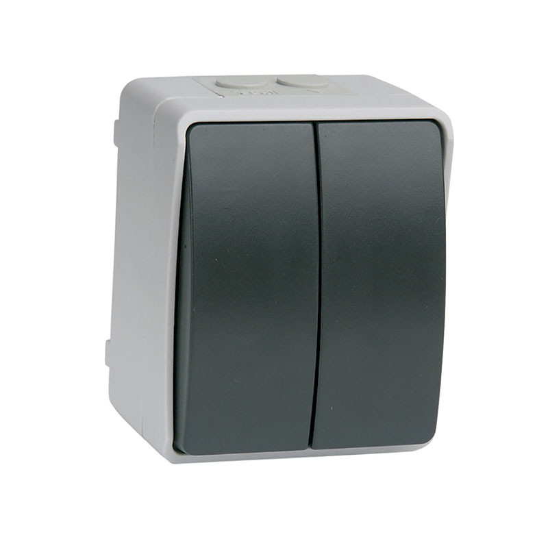 Interruptor - Conmutador Doble ATLANTIS de Exterior. Simon