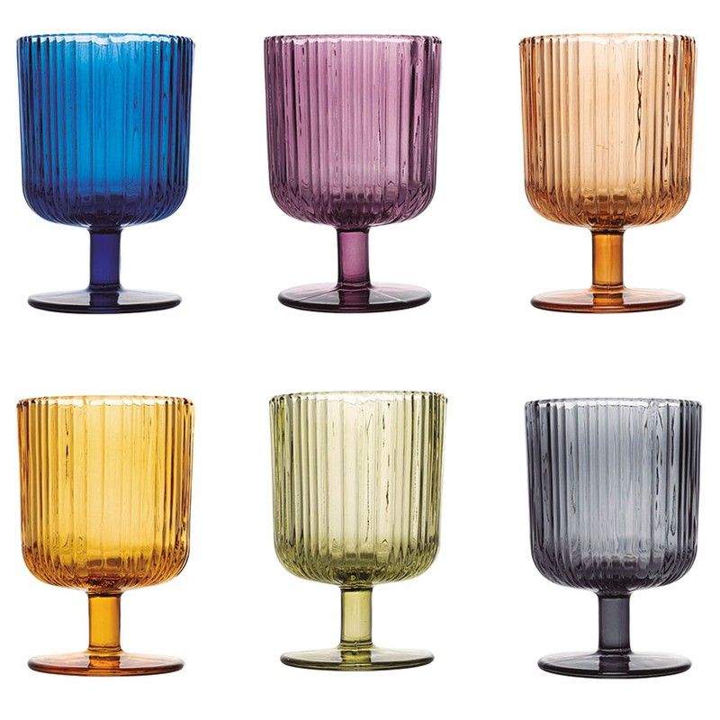 Juego 6 Copas Vidrio Color Lyric 26 Cl. 243Y126 Pengo