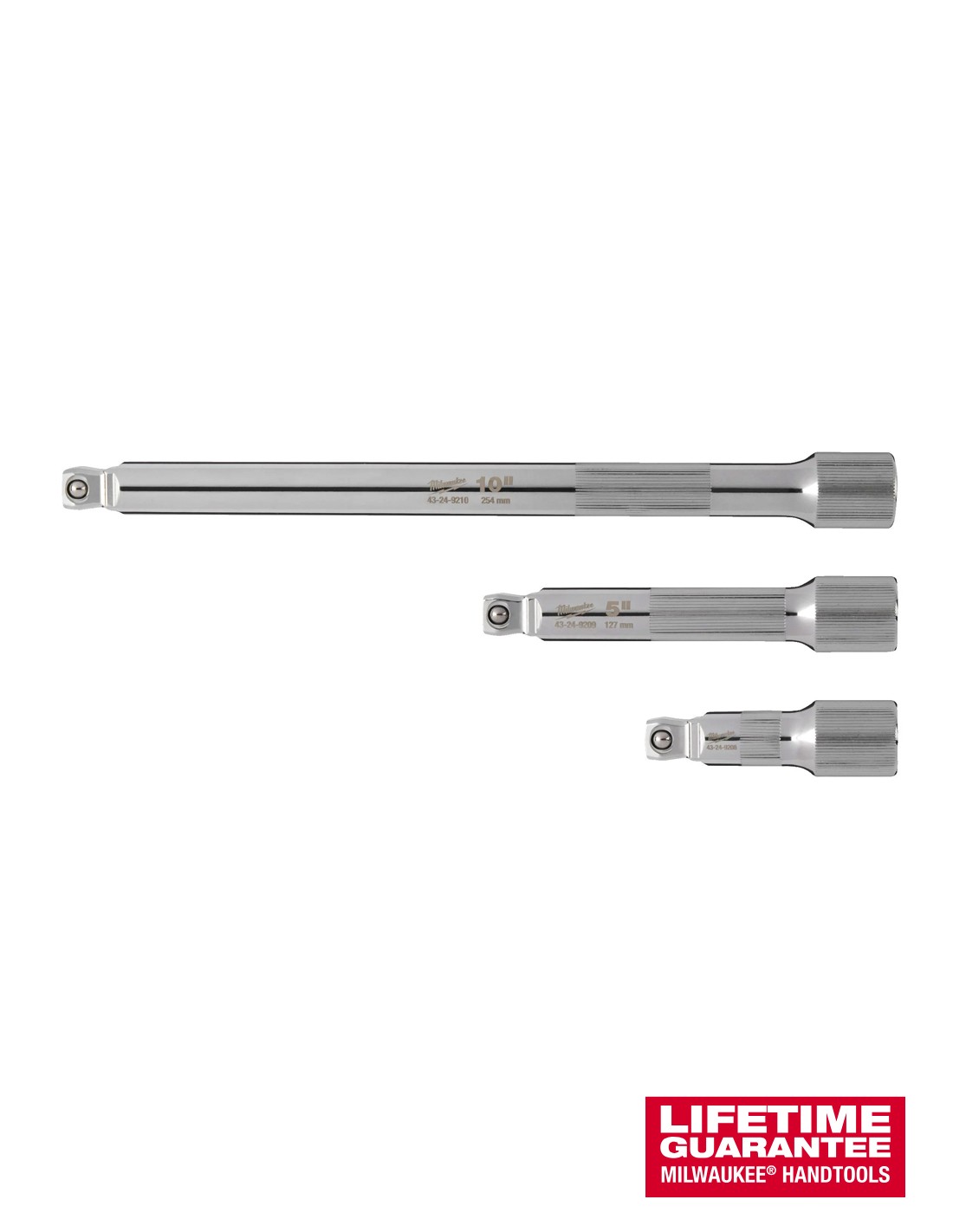 Juego de 3 extensiones angulares de 1/2" Milwaukee