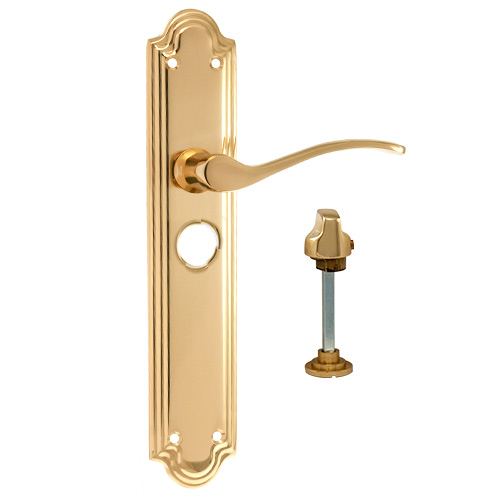 Manivelas con placa - Juego Manivelas con Placa y Condena 767 Latón Pulido