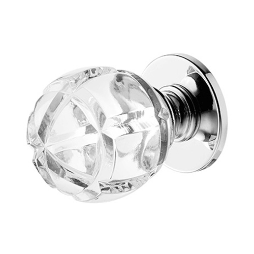 Manivelas con roseta - Juego Pomos Cristal con Roseta 233 5S